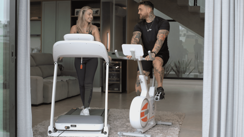 Esteira Soft-Run e Bike Soft-Ride para treino em casa