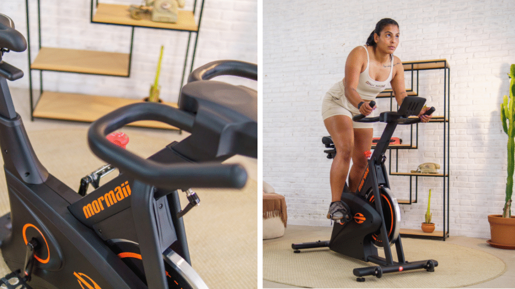 Treino em casa com bike spinning Mormaii Motion-S